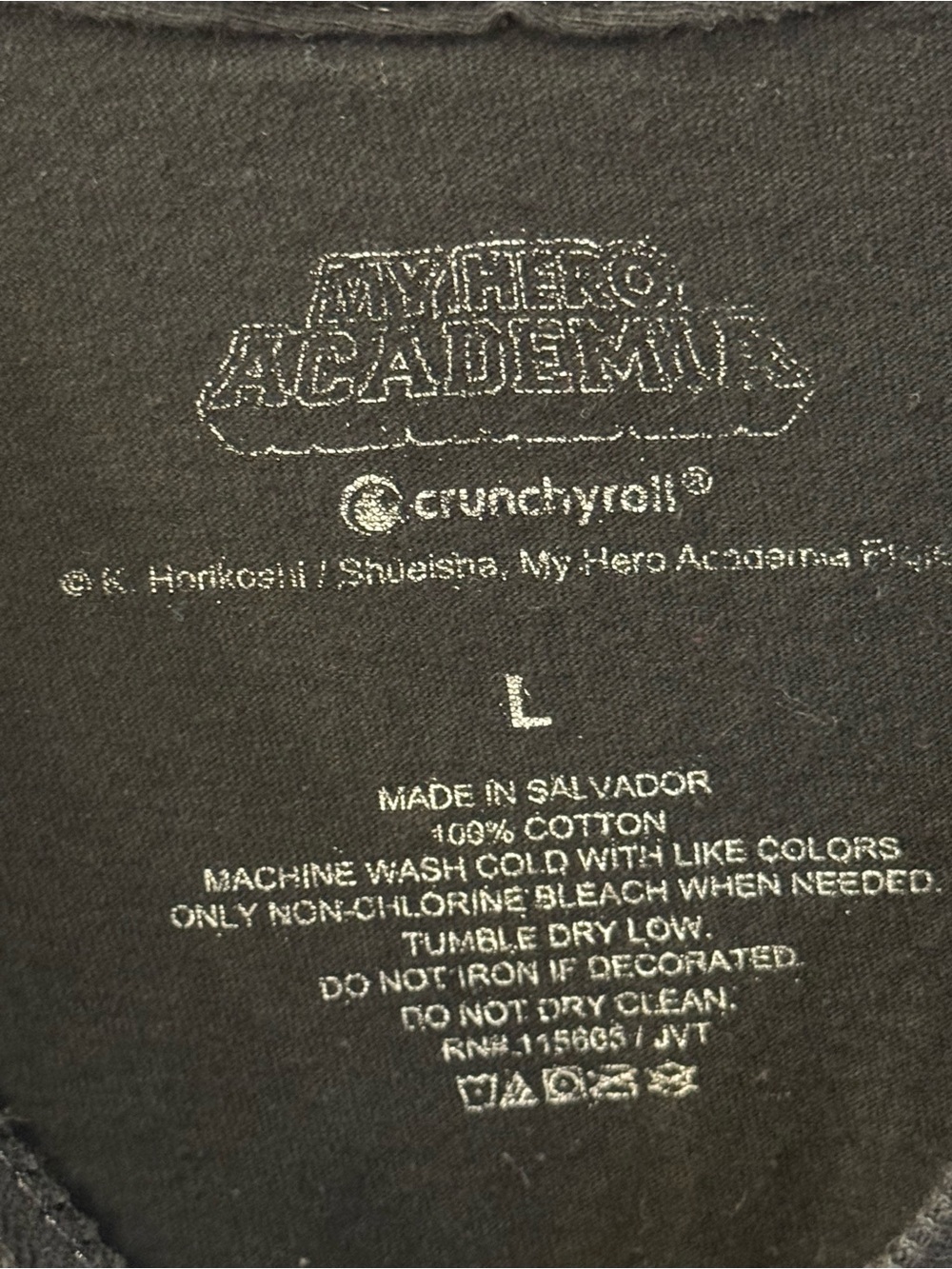 My Hero Academia Black Graphic Short Sleeve Tee - Picture 2 of 3